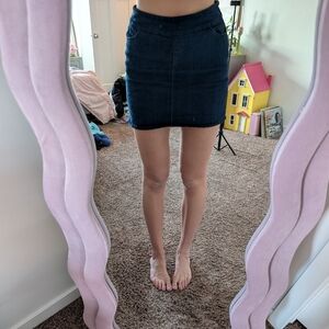 Vintage Dark Denim Blue Women's Skort Size 8